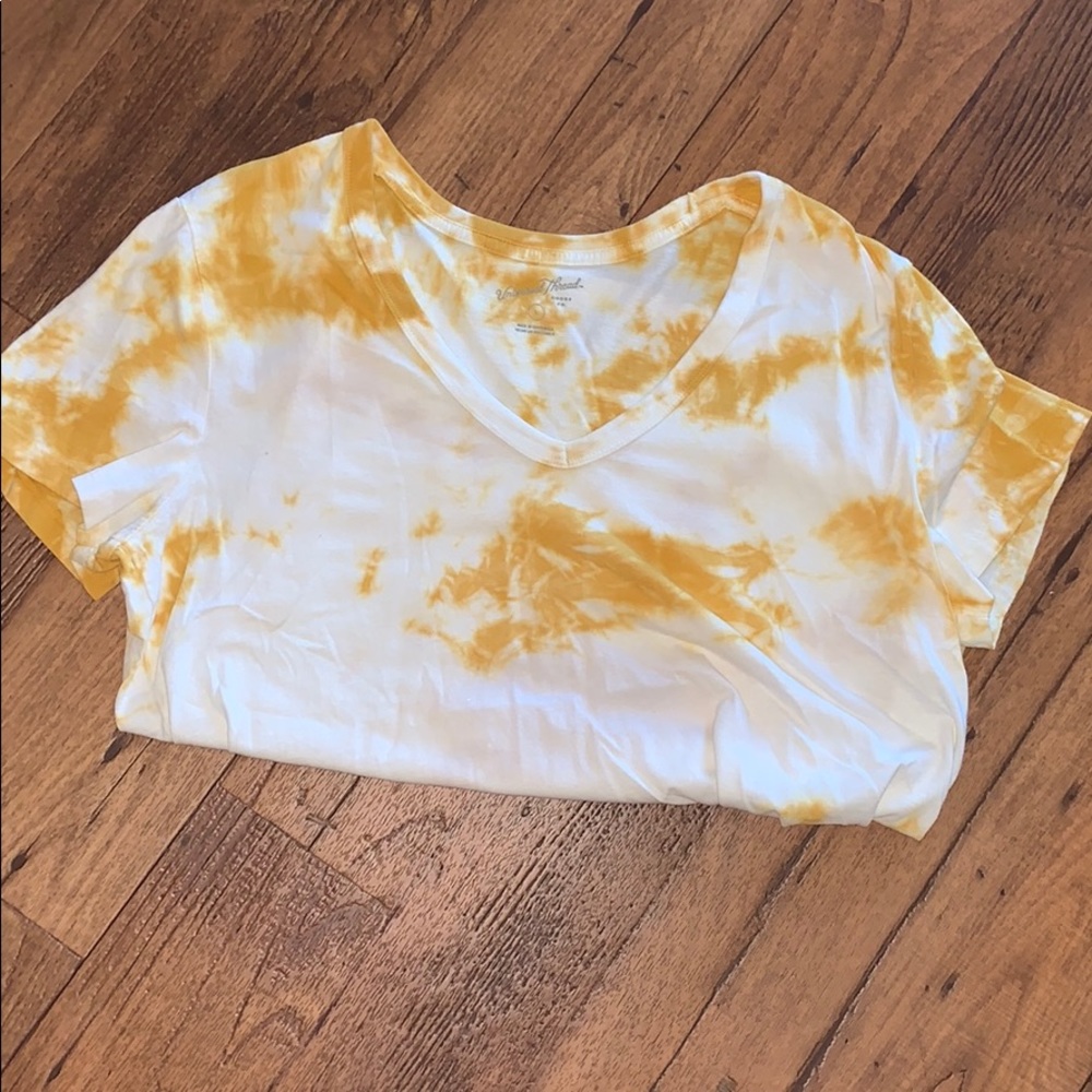 Target Yellow tie dye tee